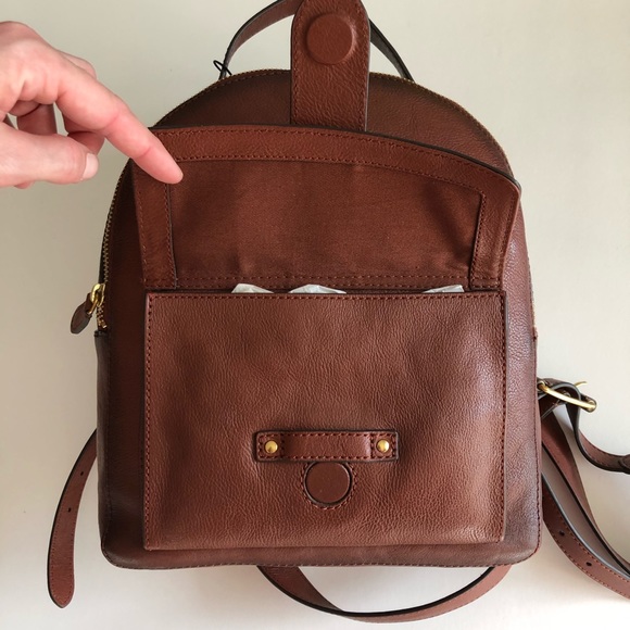 Sold Frye Olivia Mini Backpack - Cognac - Picture 6 of 8